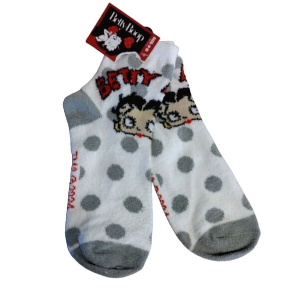 Betty Boop Printed 4 Pairs Assorted Socks and Accessories Bundle NWT - Picture 3 of 16